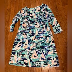 Lilly Pulitzer Multicolor sailboat XL Patterned Dress